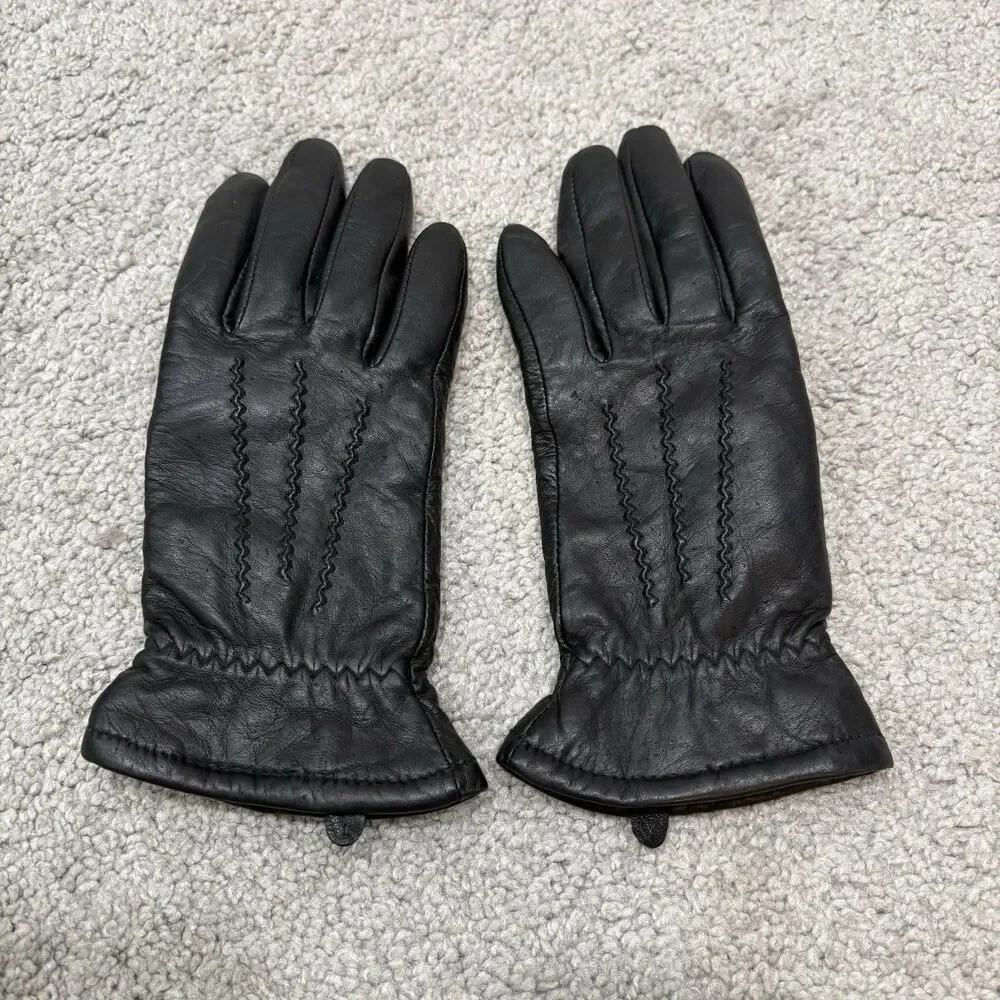 Jaclyn Smith Insulated Leather Gloves Size S Thinsulate 40G